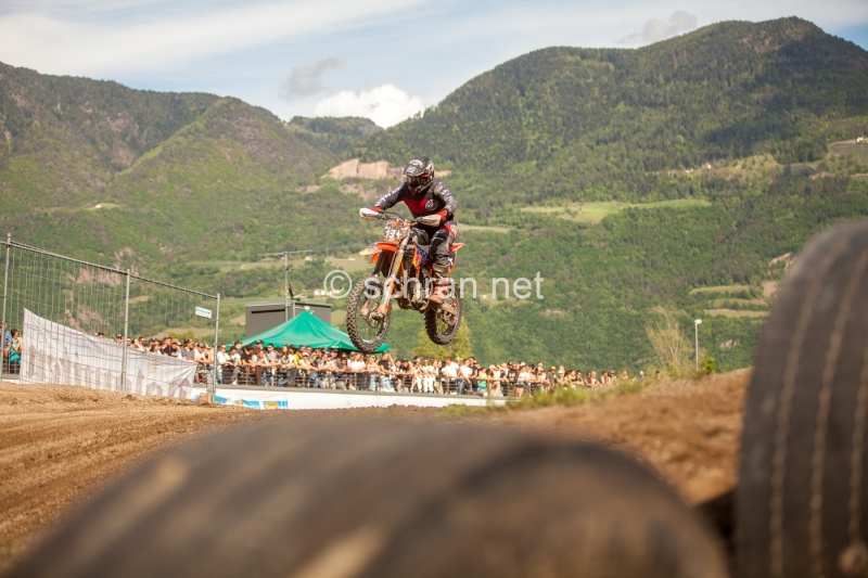 Image from the Alpencup MX at MZBZ Safety Park Bozen (South-Tiroll, Italy) on 5th of May 2024. All rights reservered. Always credit schran.net or for social media @schran. - Image was bought through the digital store schran.net/shop with limited rights. Only Personal, no commerical use.