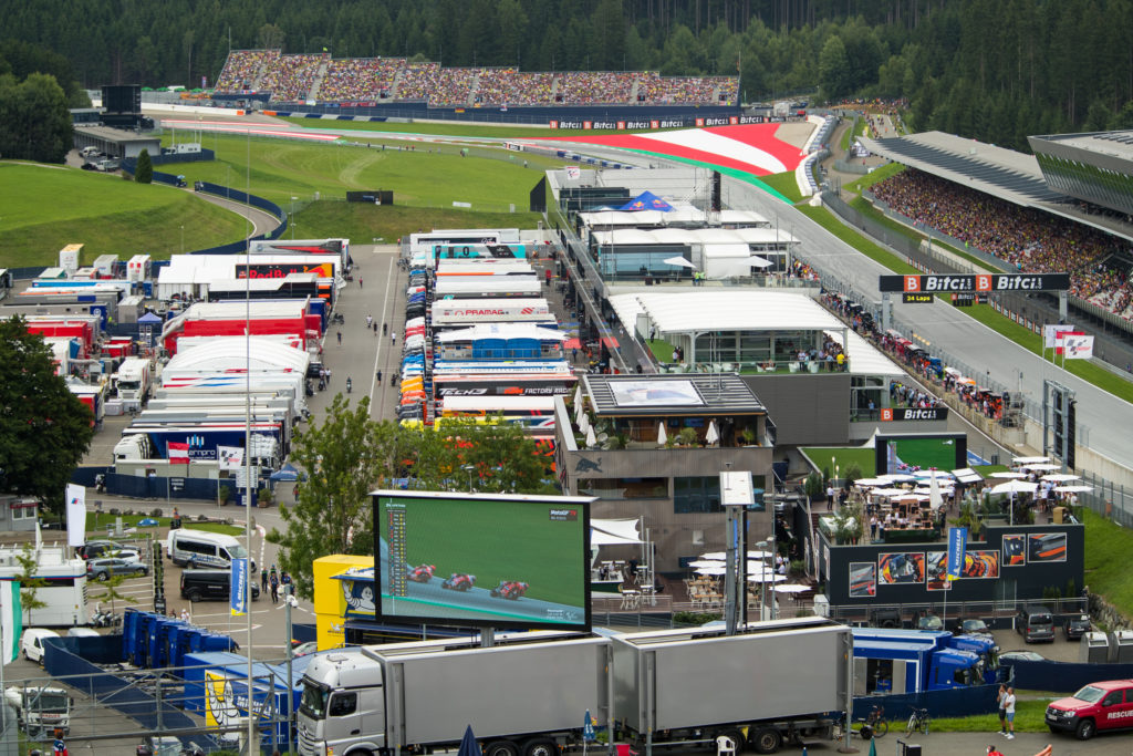 Red Bull Ring Pit Area Birdsview - MotoGP 2021