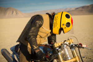 Drake McElroy starting the custom bike