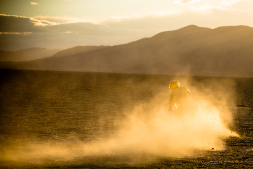 Drake McElroy enjoys the sunset