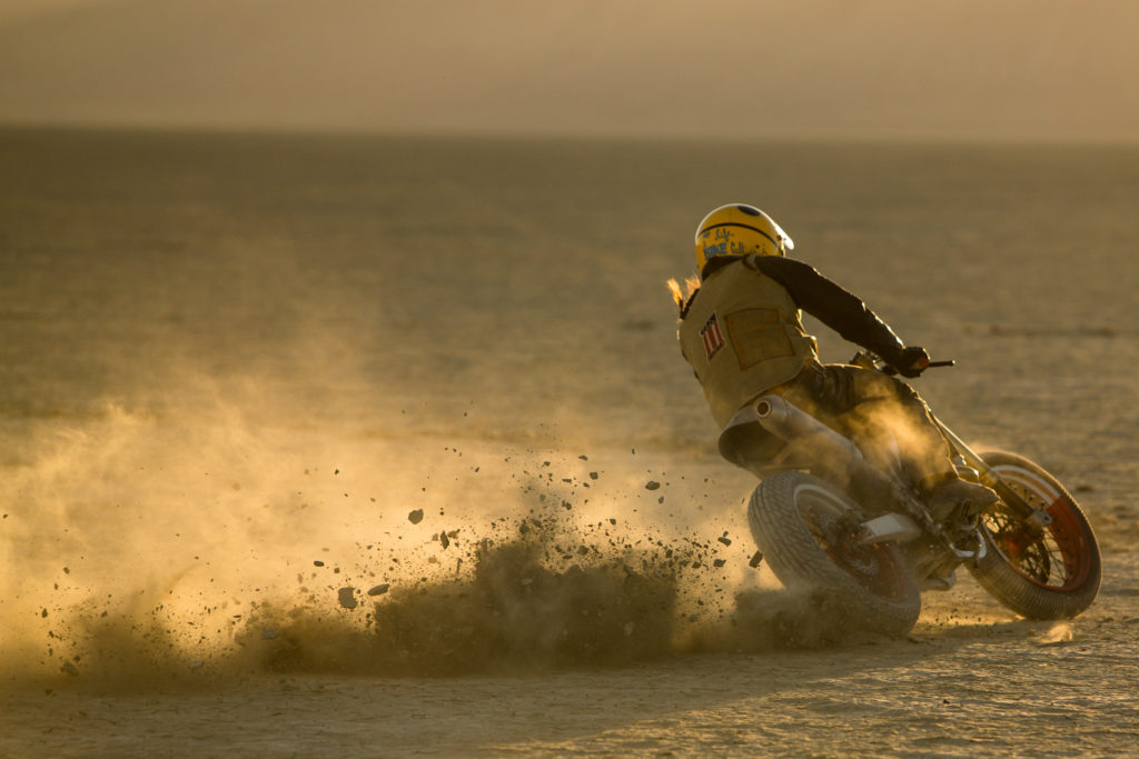 Drake McElroy spraying dirt