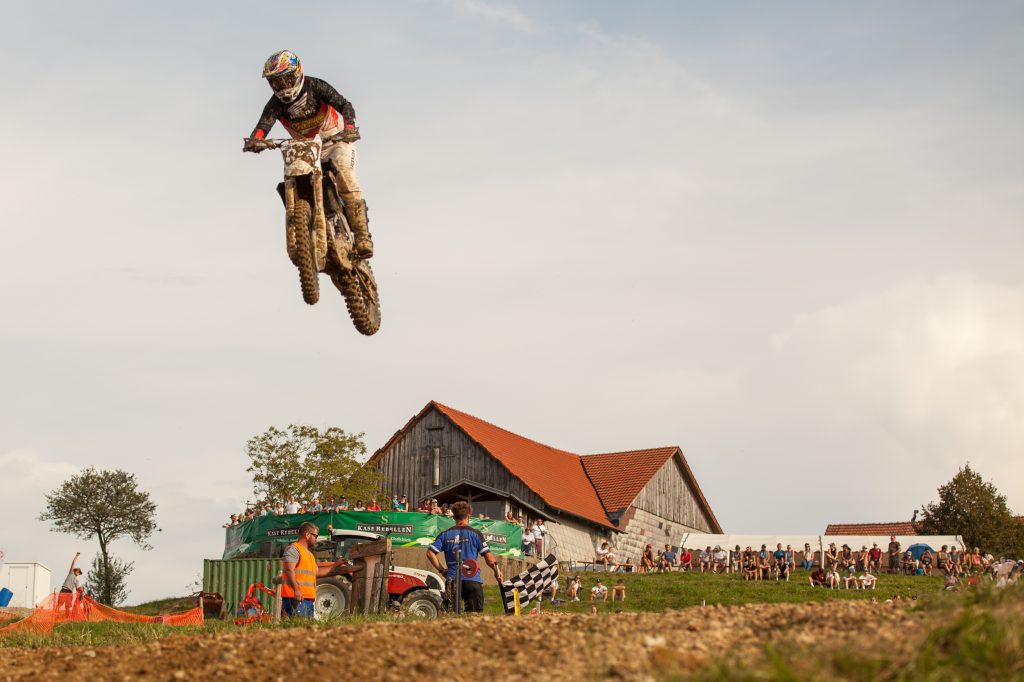 Benni at his final jump in Möggers 2024