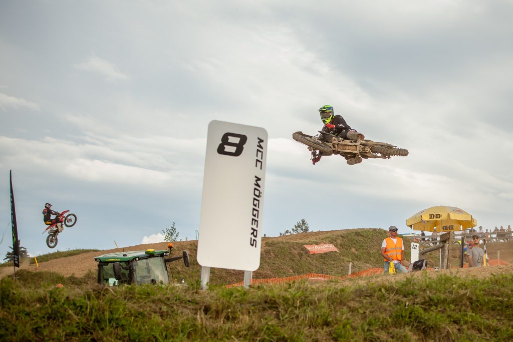 Pius Bergmann at his final jump in Möggers 2024